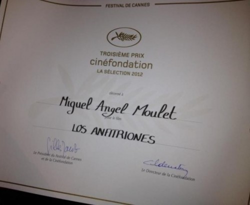 Premio Cannes, Cinefondation para Los anfitriones del peruano Miguel Angel Moulet
