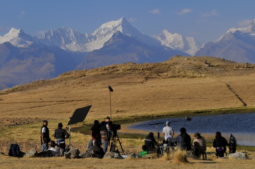 Climas, rodaje en Huaraz