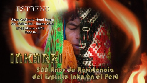 Afiche estreno documental Inkarri